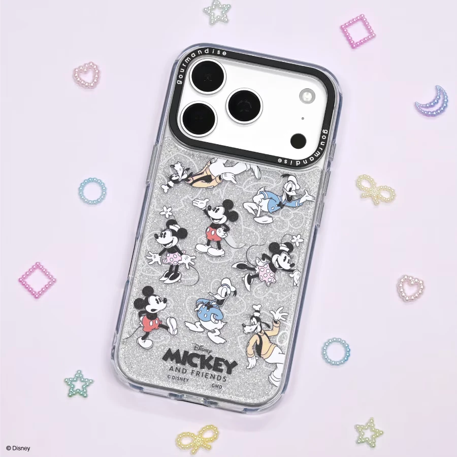 預購🇯🇵gourmandise Disney 迪士尼 米奇與好朋友 Camera Frame 鏡頭框透明手機殼 iPhone 18 Pro／17 Pro
