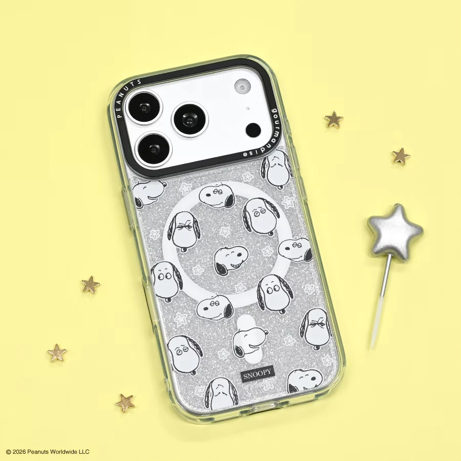 預購🇯🇵gourmandise PEANUTS SNOOPY 史努比 Camera Frame 鏡頭框透明手機殼 iPhone 18 Pro/17 Pro MagSafe