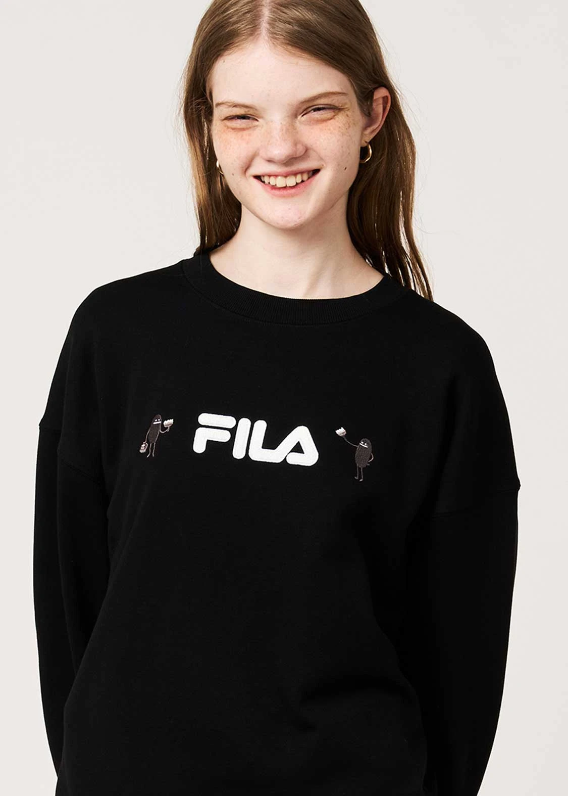預購🇯🇵graniph×FILA Beautiful Shadow 聯名刺繡寬鬆大學T