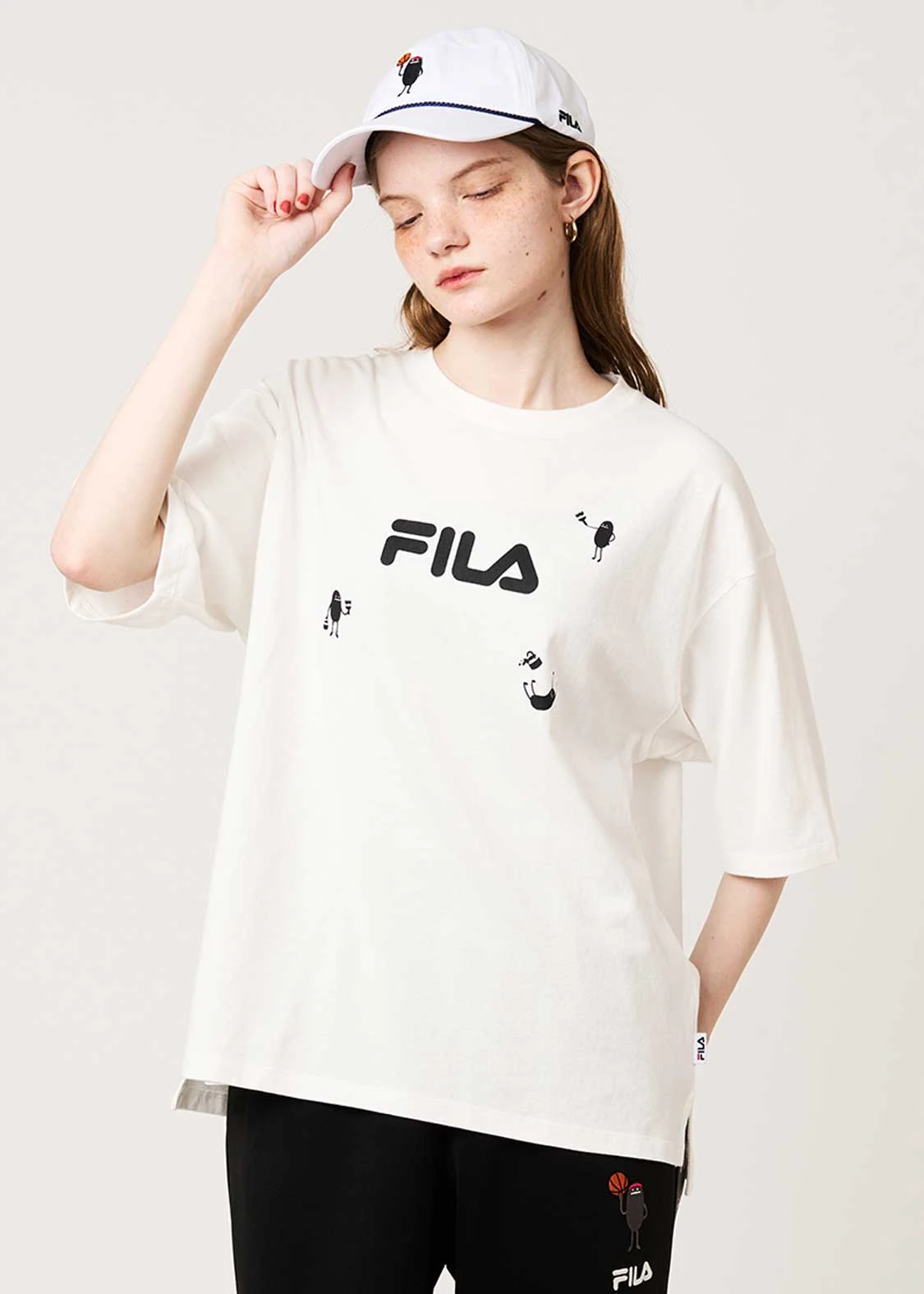 預購🇯🇵graniph×FILA Beautiful Shadow 聯名寬版五分袖T恤