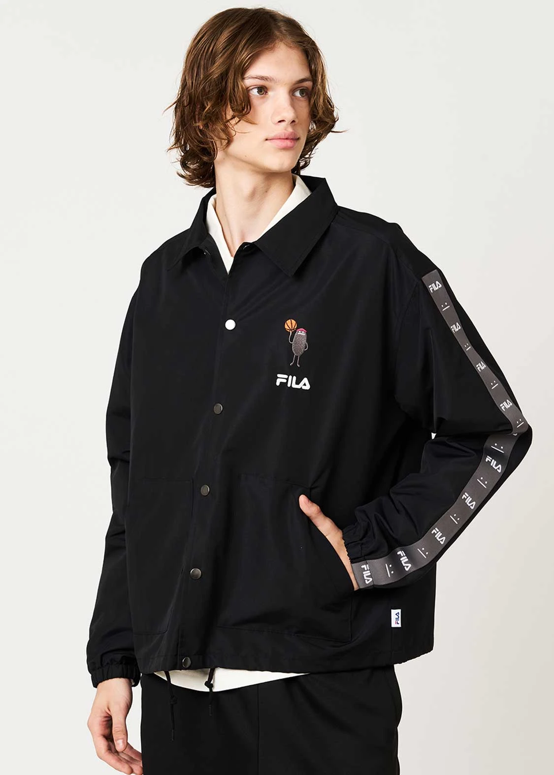 預購🇯🇵graniph×FILA Beautiful Shadow 聯名刺繡教練外套