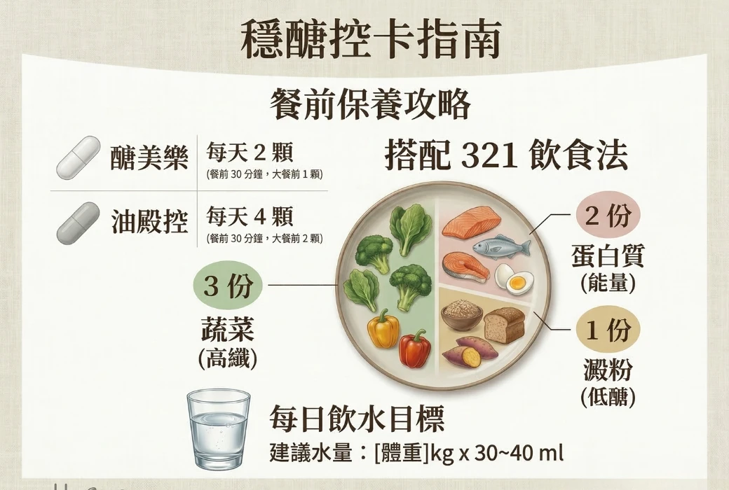 【美型重生計畫】戒不掉澱粉？揭秘「321 飲食法」：14 天穩糖控卡，強制拆遷油膩釘子戶！