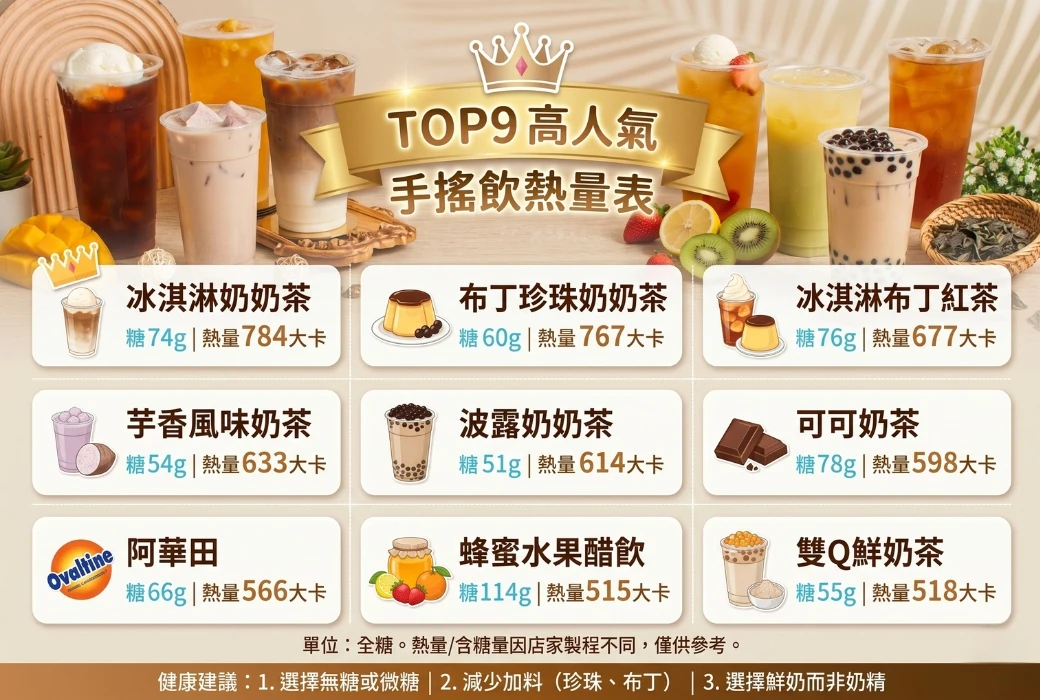 【手搖飲熱量大魔王】揭密隱形糖危機！掌握9大減糖原則與益生菌代謝新指南