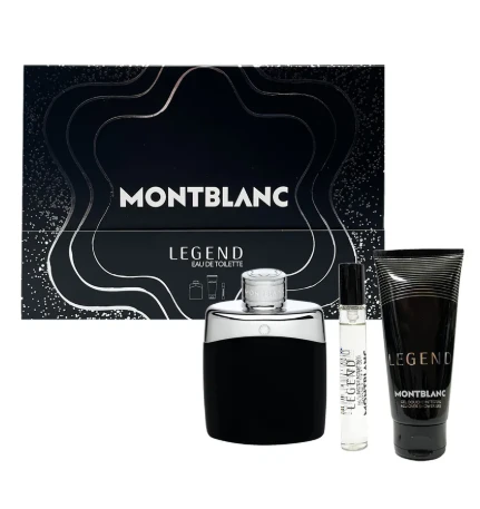 MONT BLANC 萬寶龍 傳奇經典男性淡香水禮盒 (淡香水100ml+7.5噴式小香+沐浴膠100ml)
