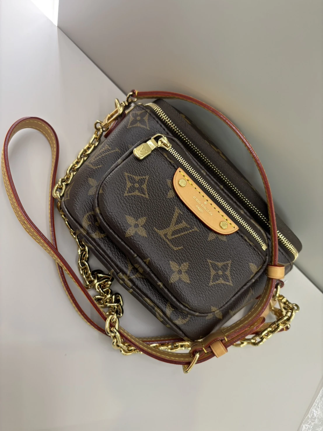 LV 二手老花腰包