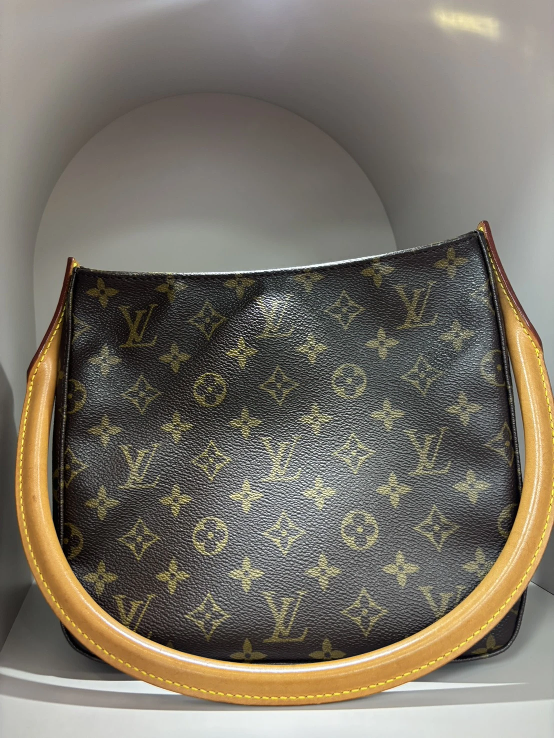 LV 二手老花肩背包