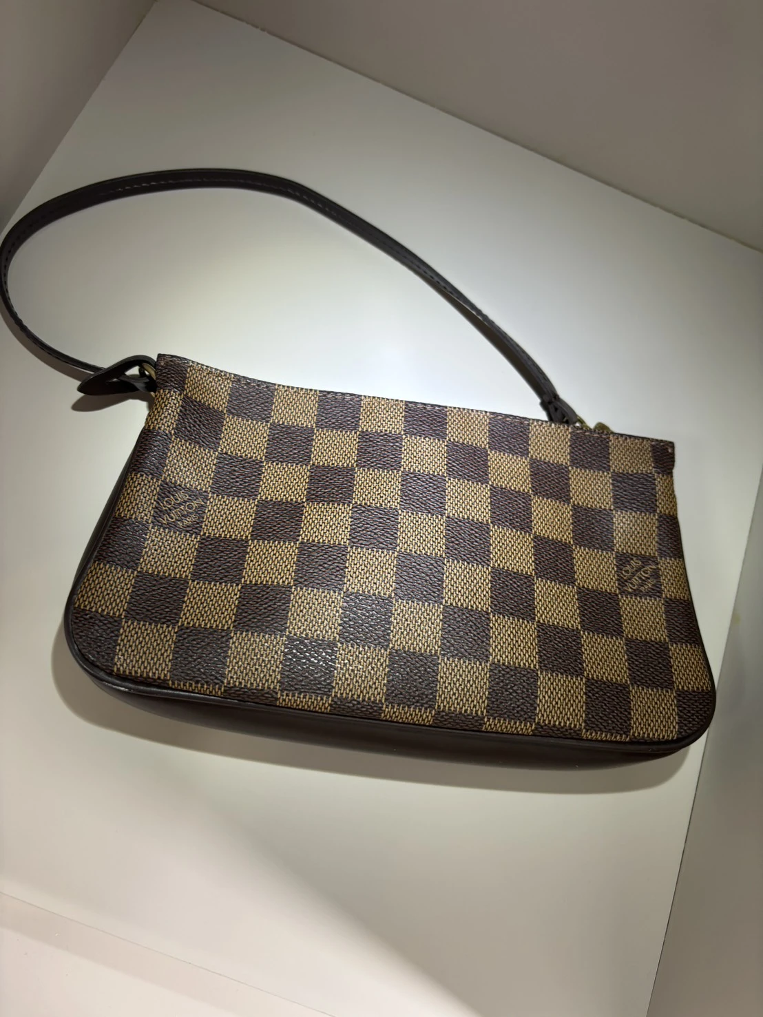 LV 二手棋盤格麻將包