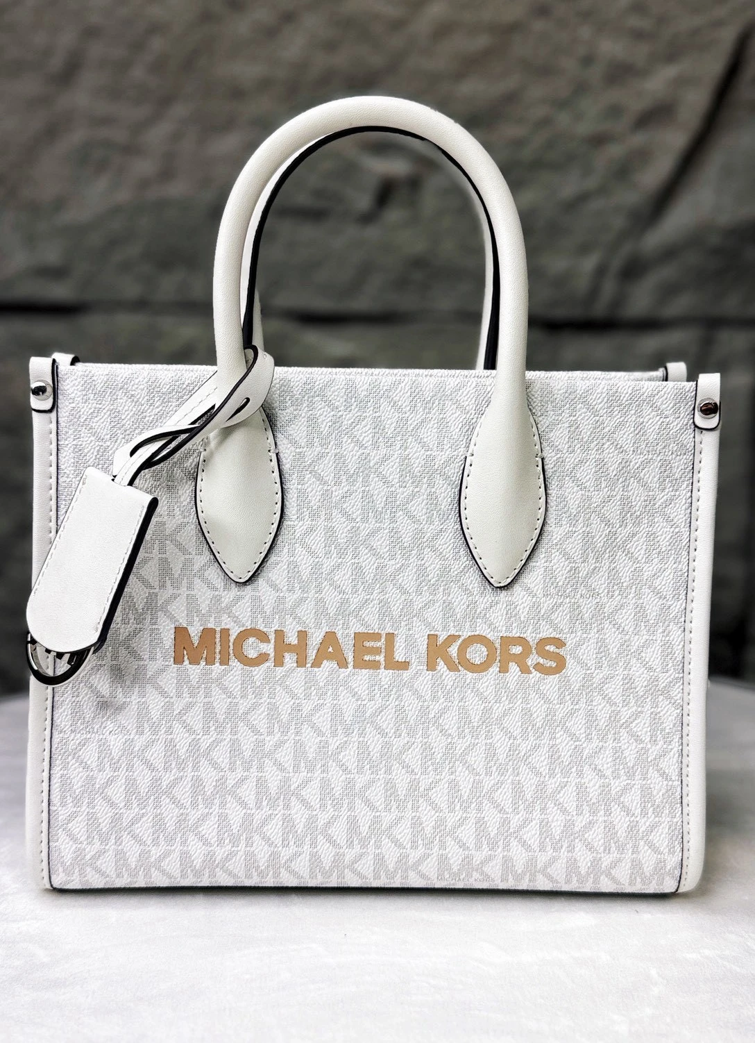 高級耐看｜MICHAEL KORS 經典滿版Logo手提/肩背包