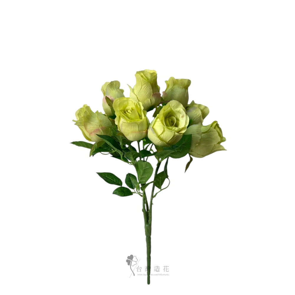A九頭玫苞花束(綠)