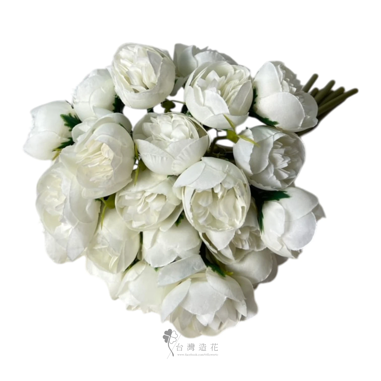 迷你庭園玫瑰花束(米白)