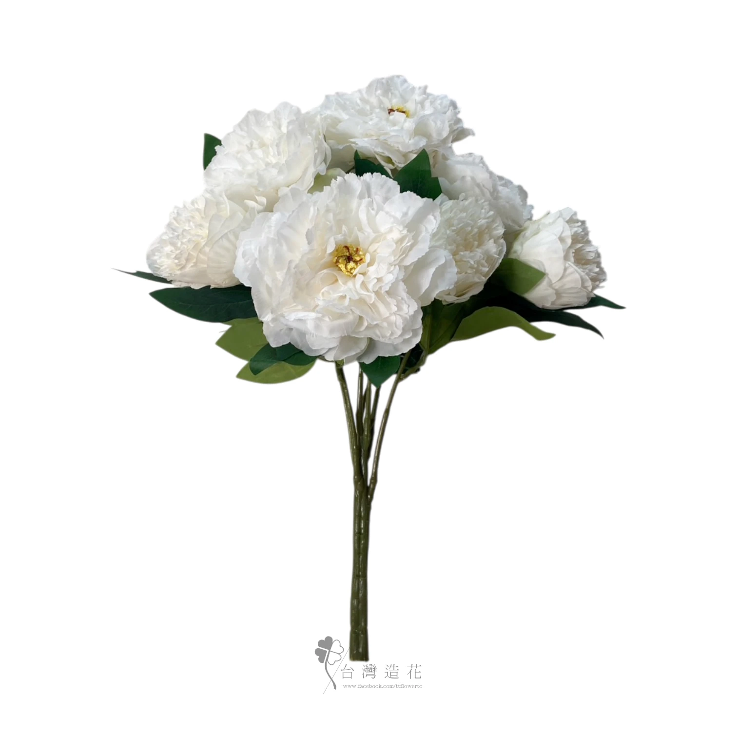 茶牡丹花束(米白)
