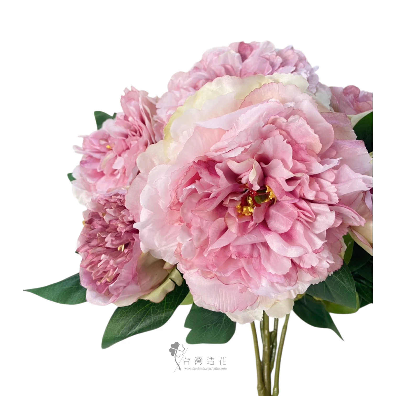 茶牡丹花束(紫)