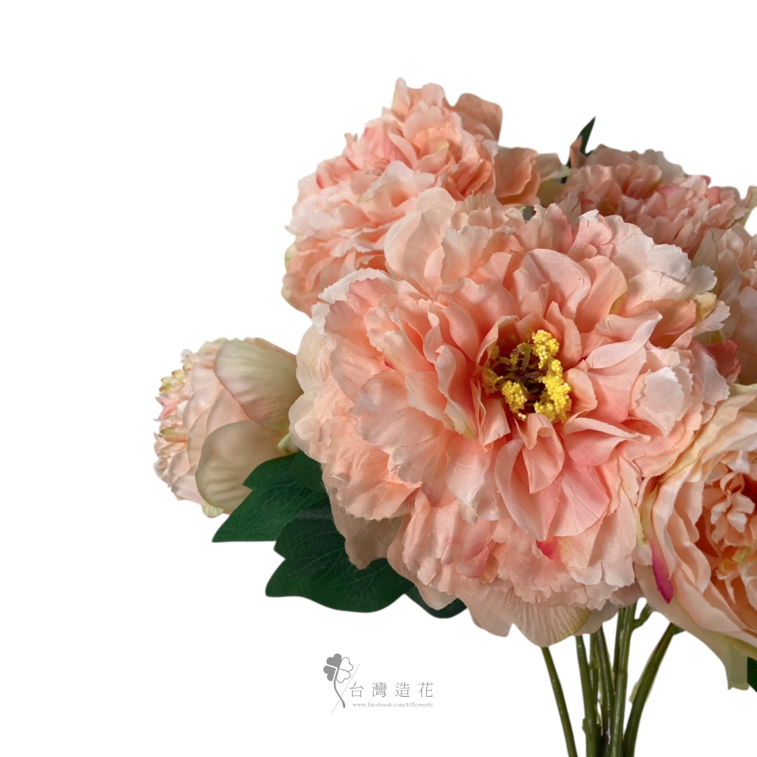 茶牡丹花束(橘)