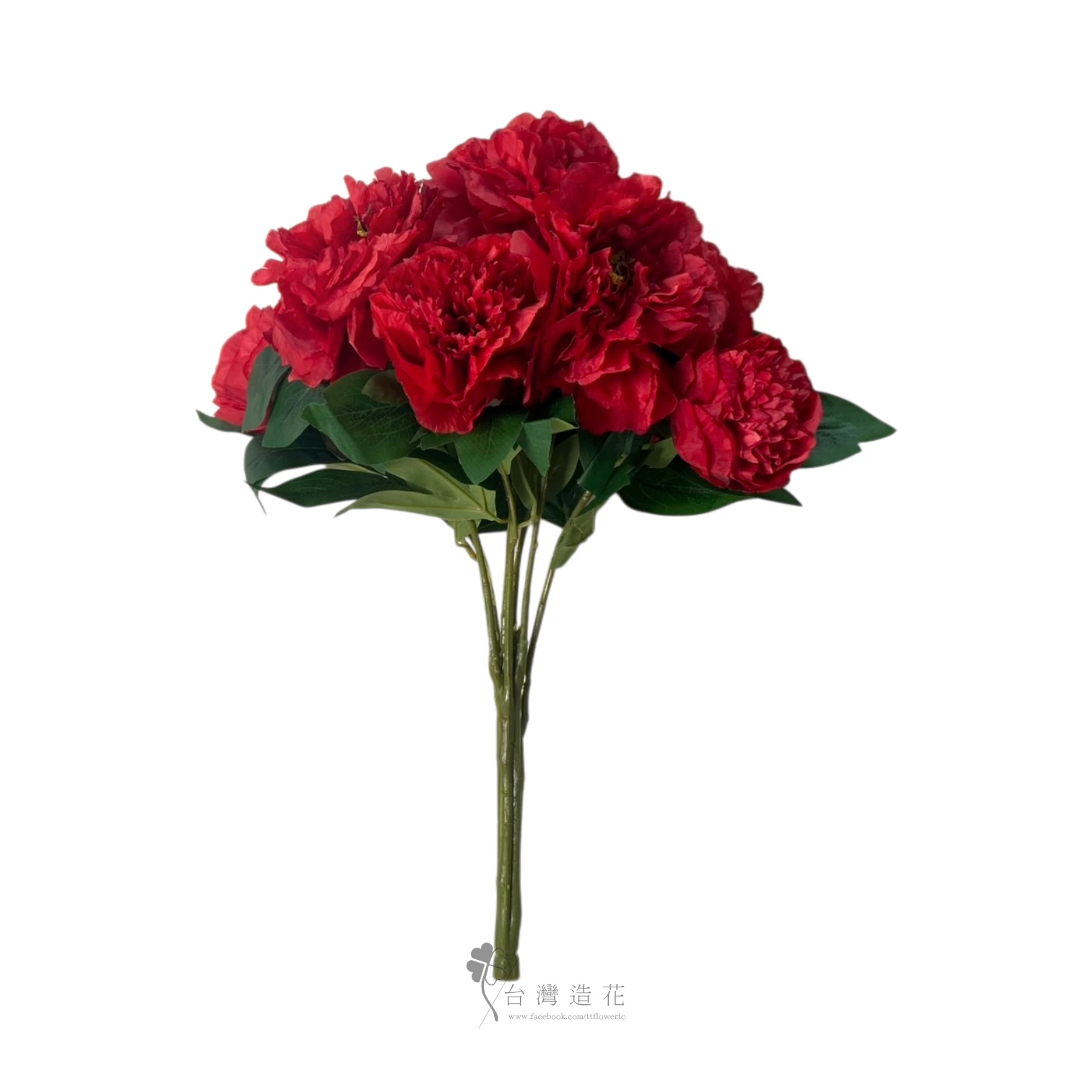 茶牡丹花束(紅)