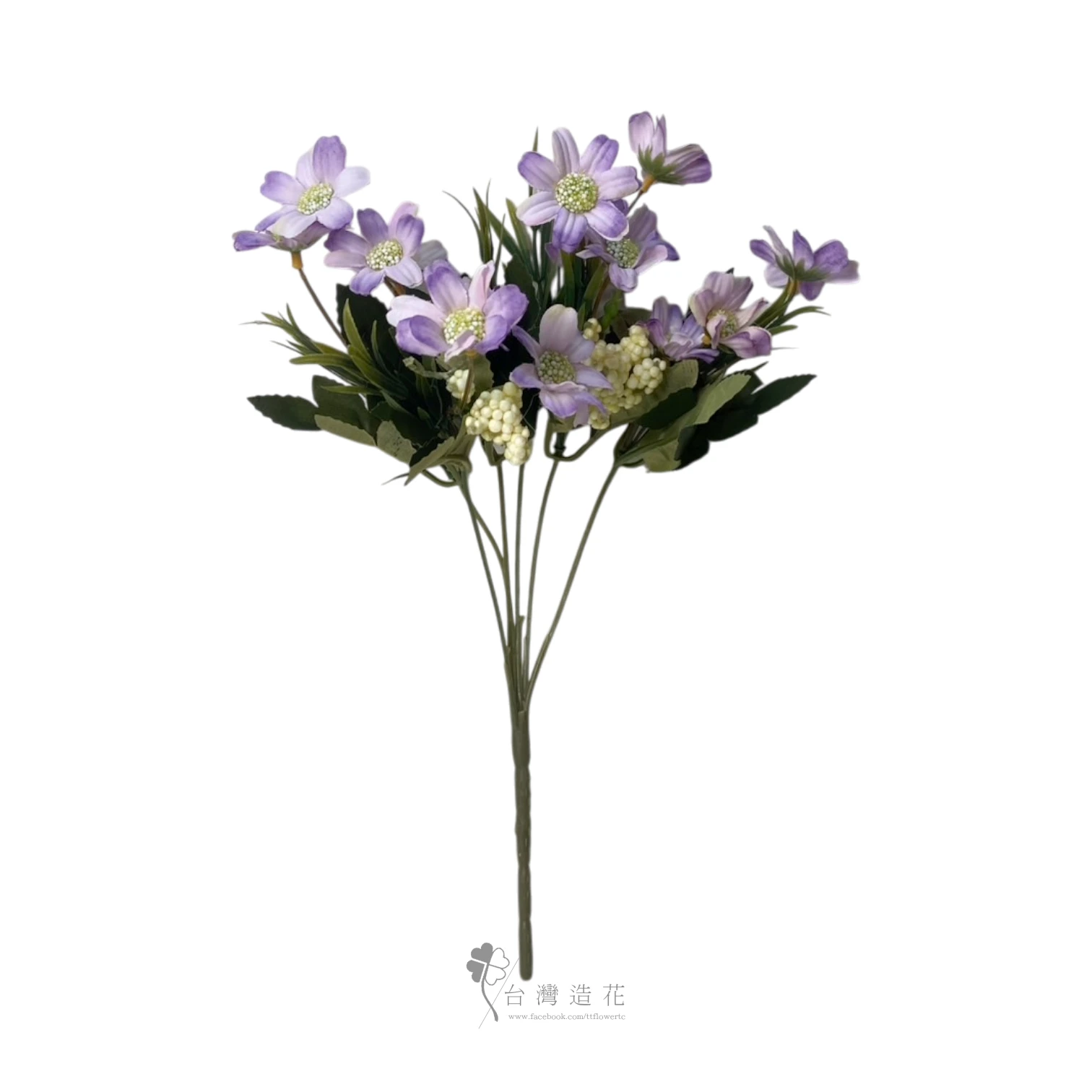 油畫菊花束(紫)