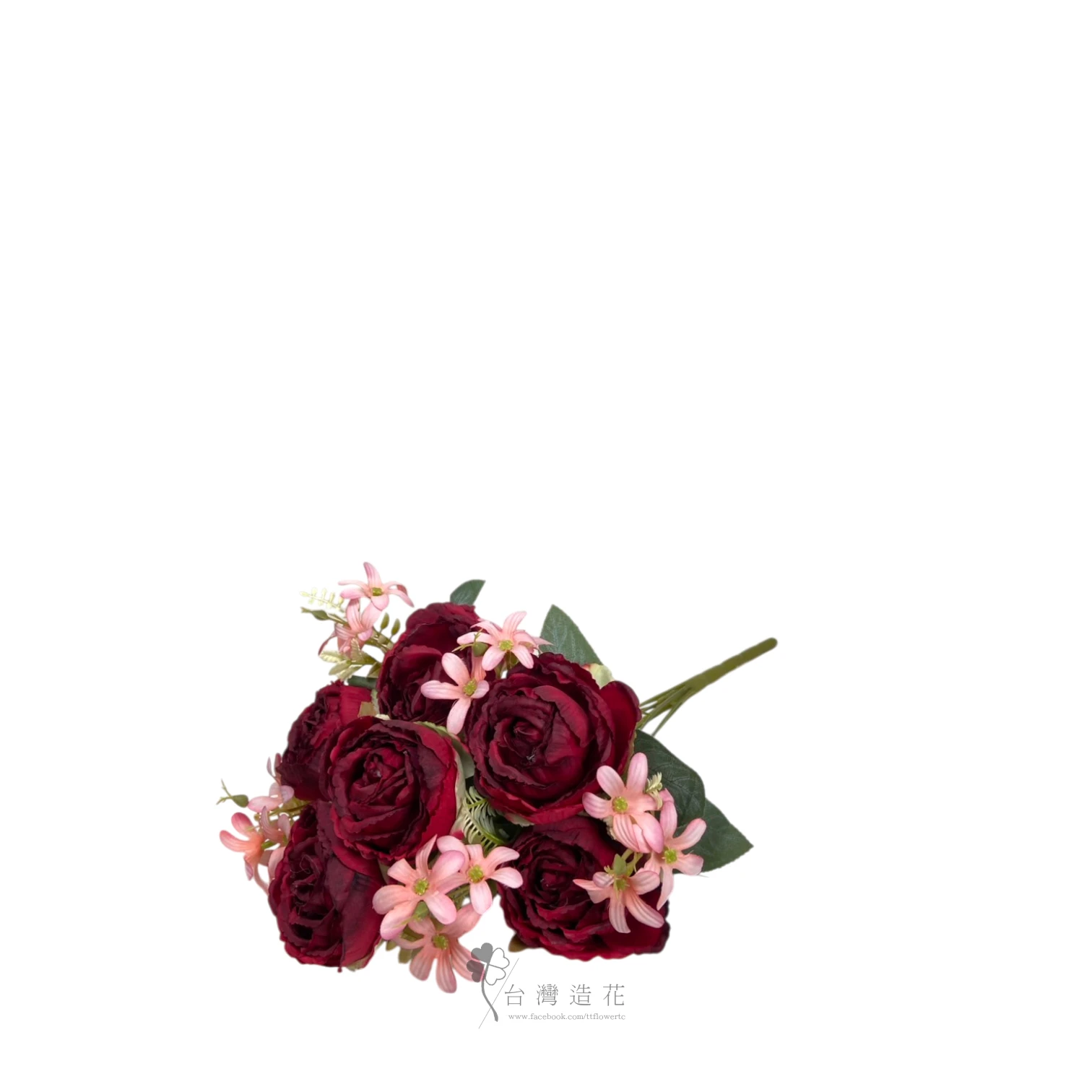A圓玫瑰花束(紅)