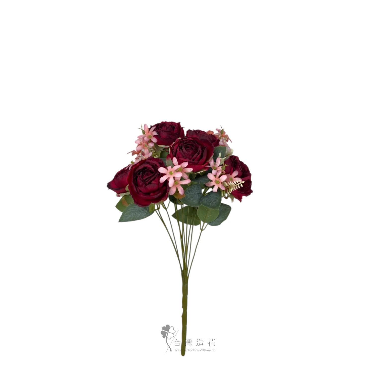 A圓玫瑰花束(紅)