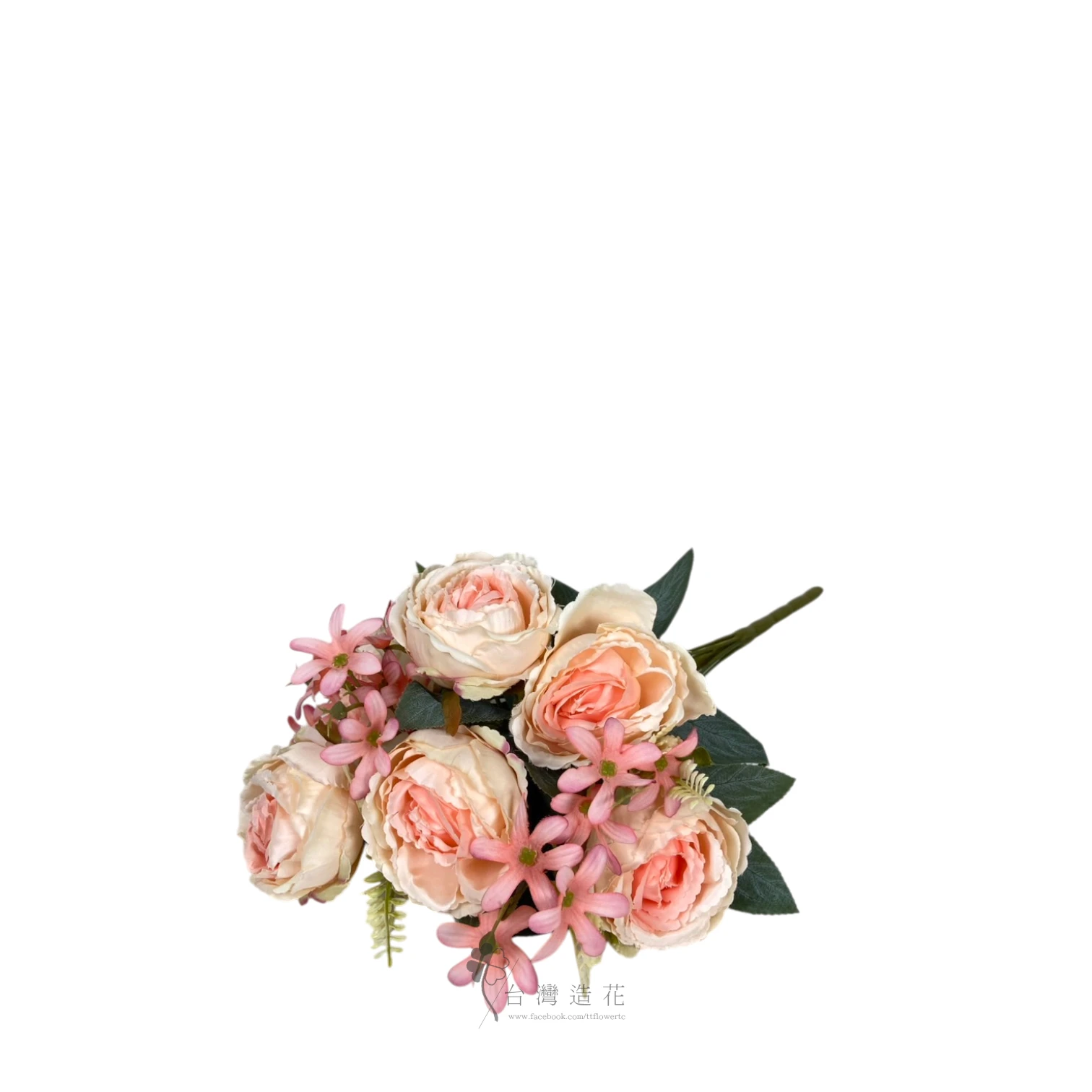 A圓玫瑰花束(肉粉)