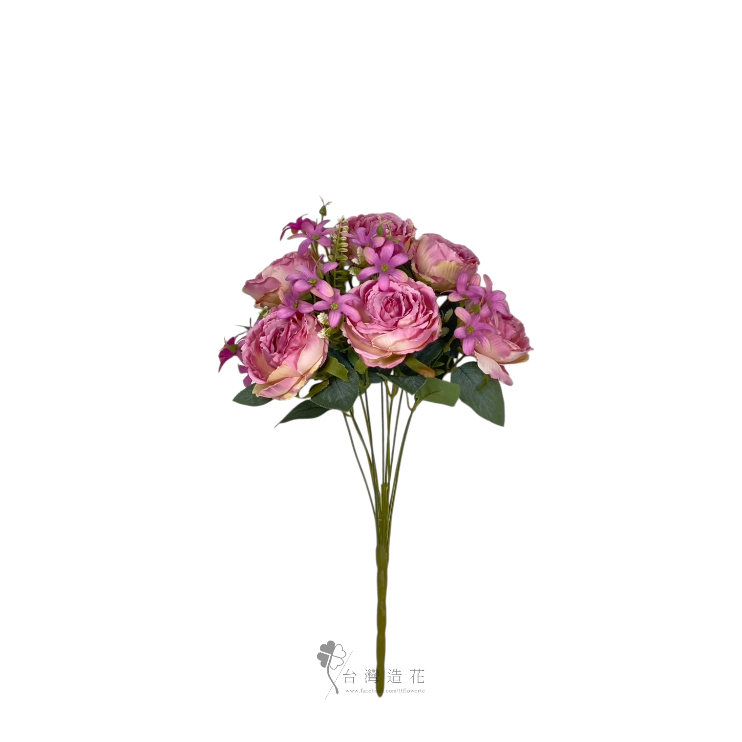 A圓玫瑰花束(豆沙)