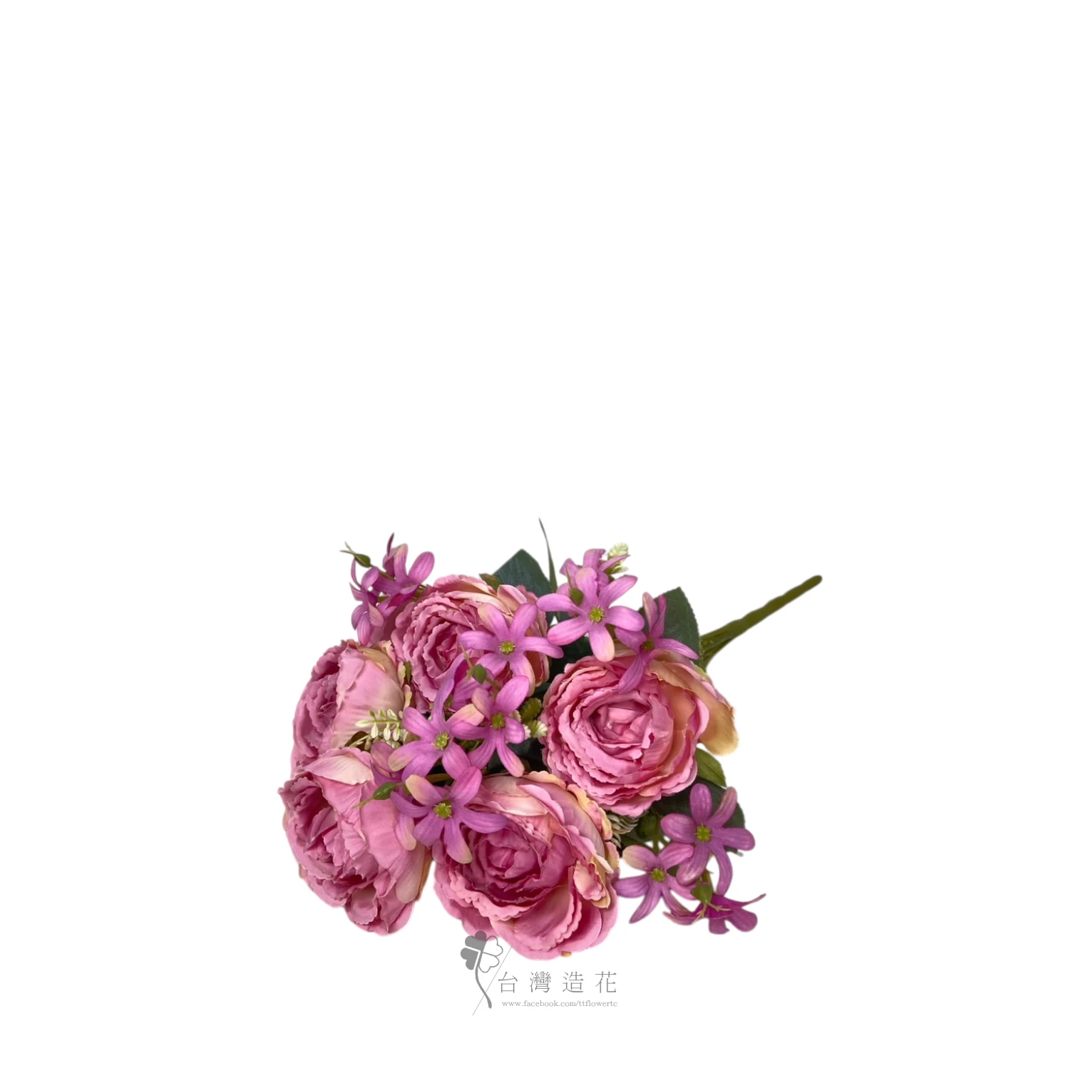 A圓玫瑰花束(豆沙)