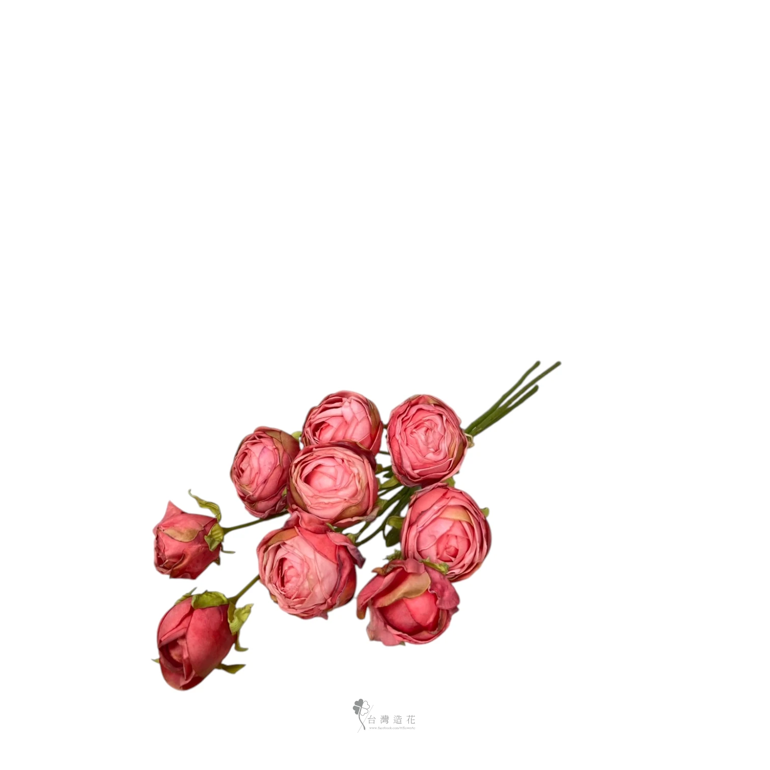 歐風九頭陸蓮花束(橘)