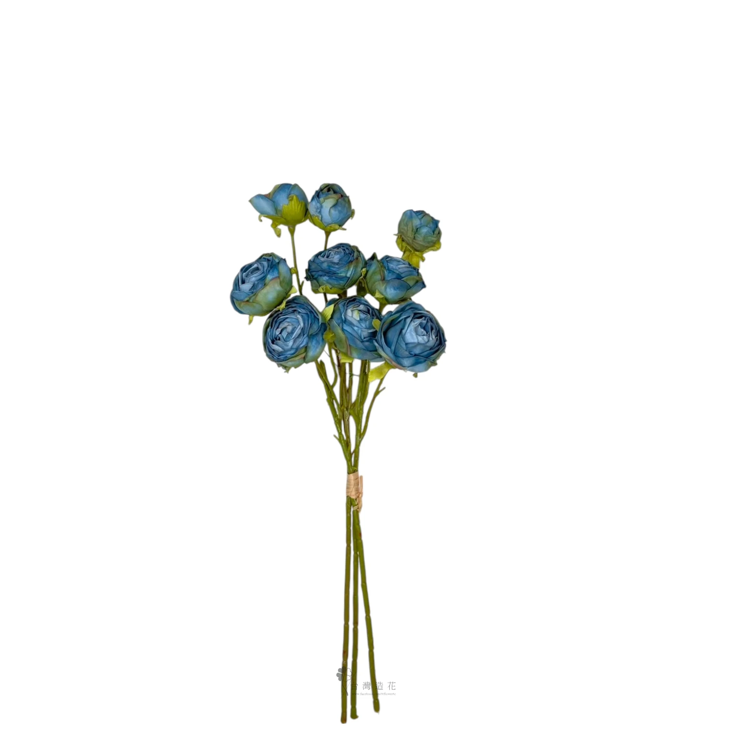 歐風九頭陸蓮花束(藍)
