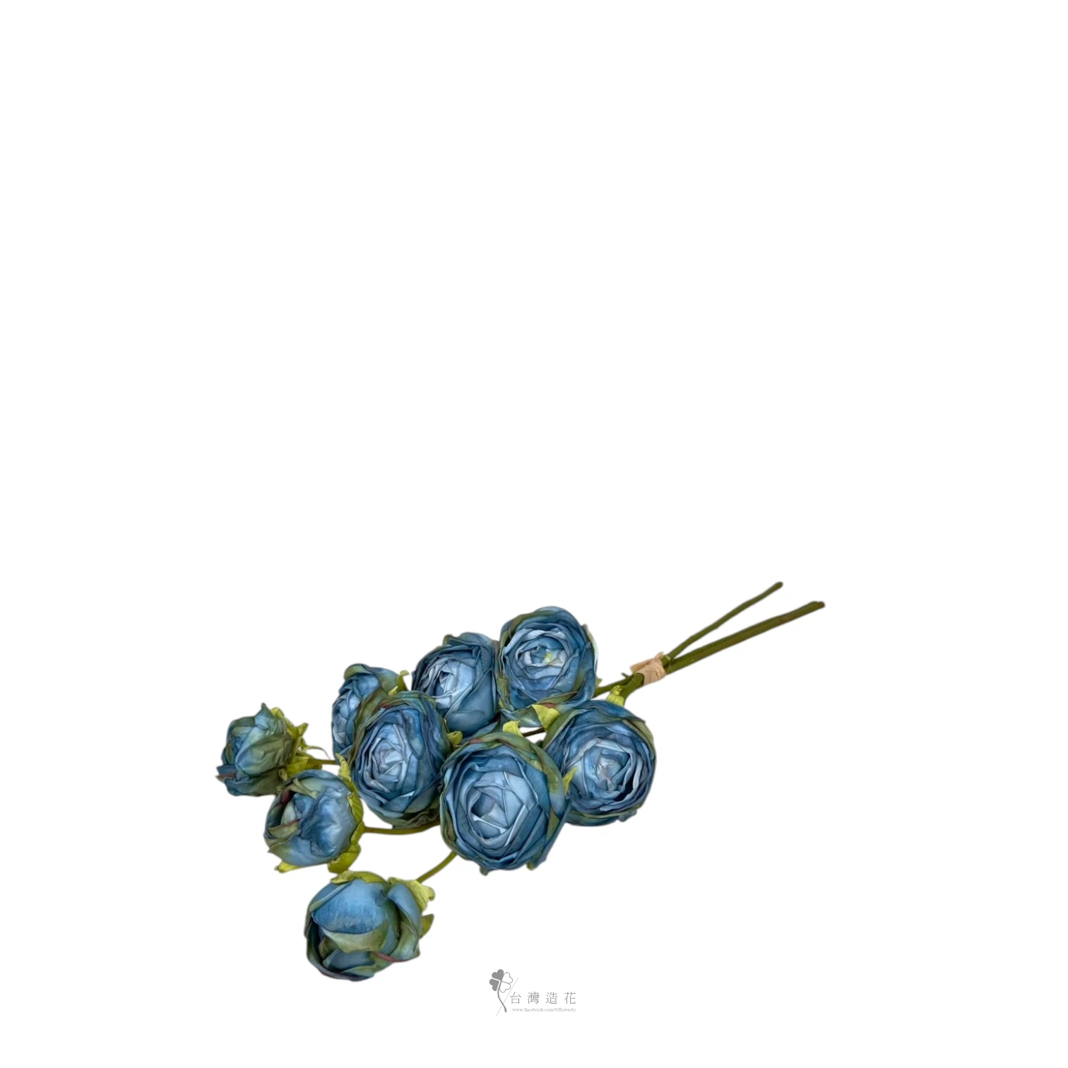 歐風九頭陸蓮花束(藍)