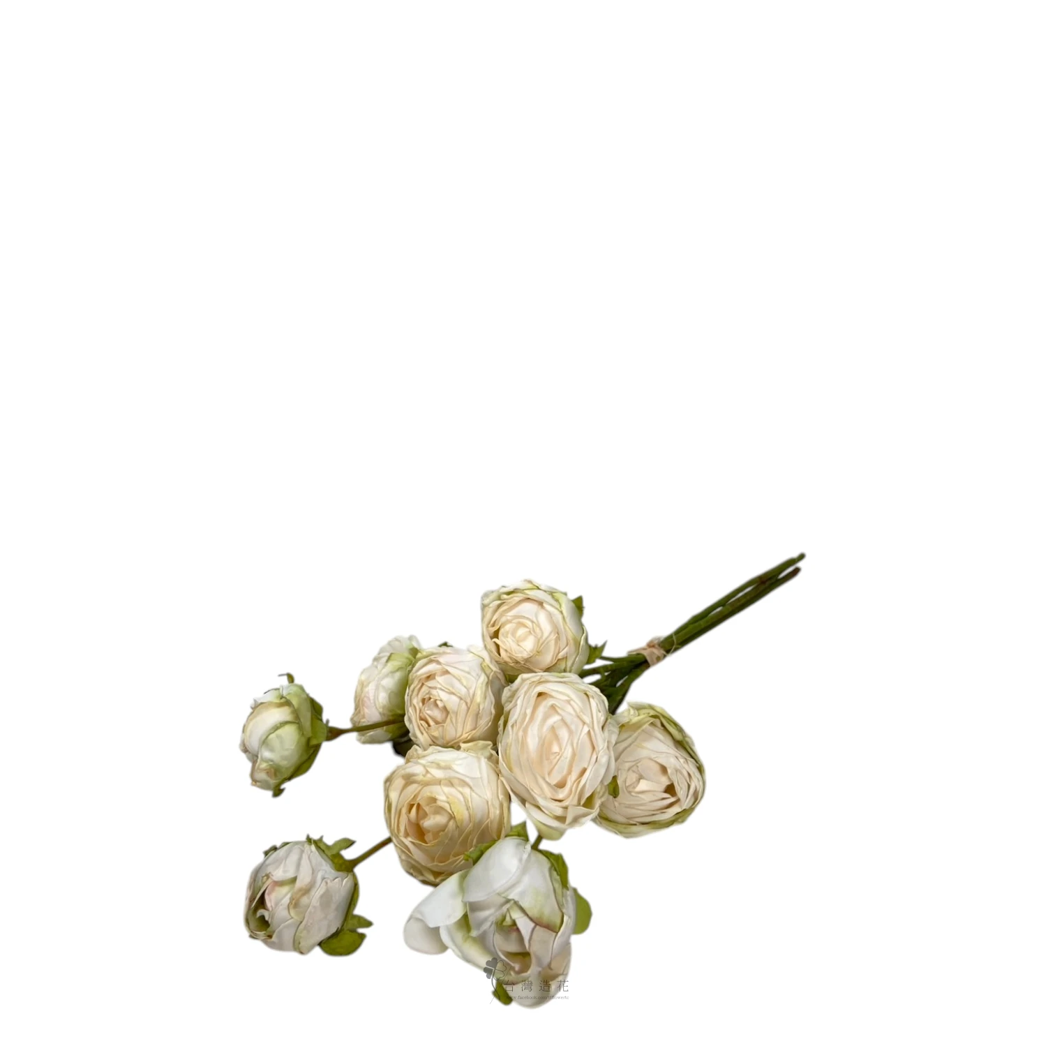 歐風九頭陸蓮花束(米白)