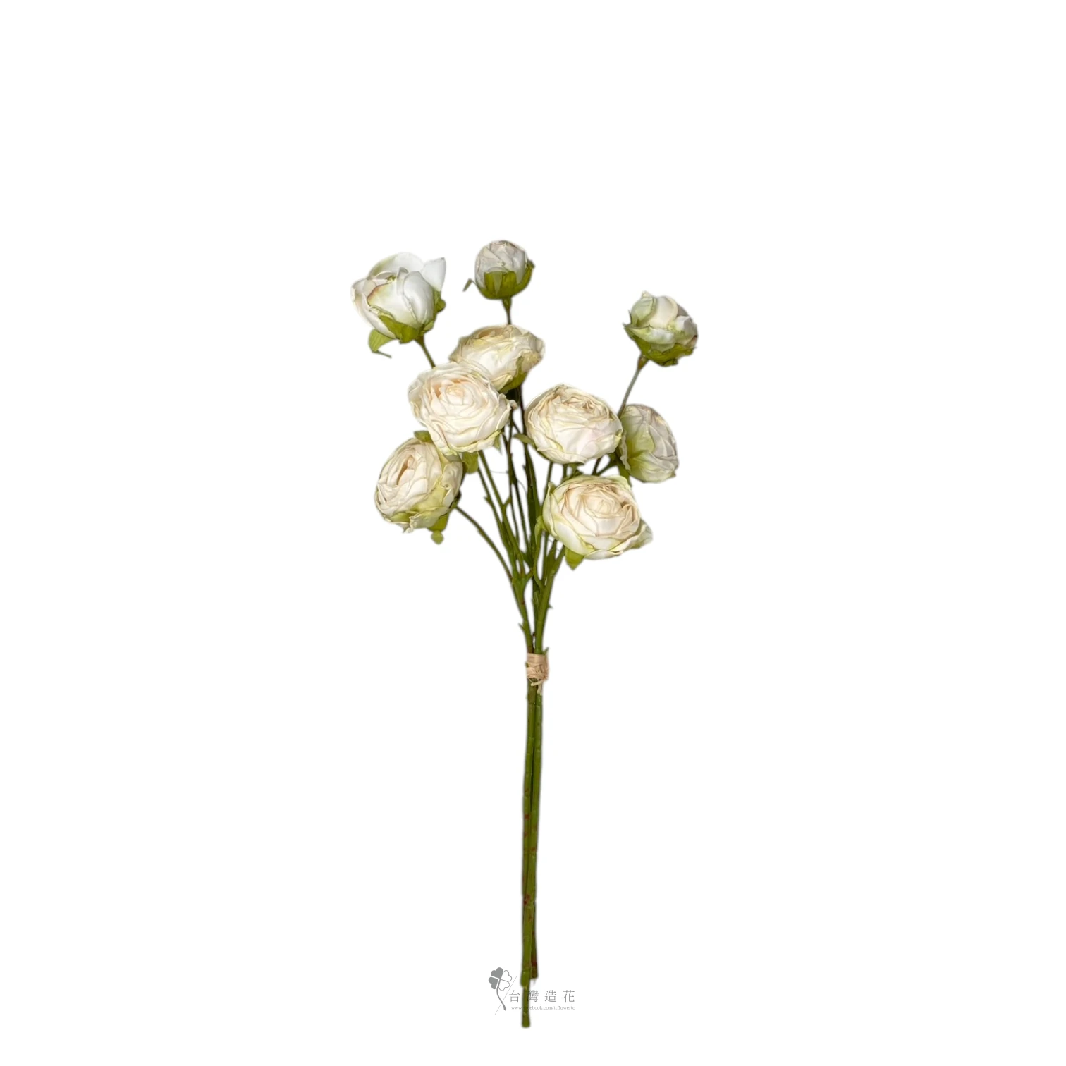 歐風九頭陸蓮花束(米白)