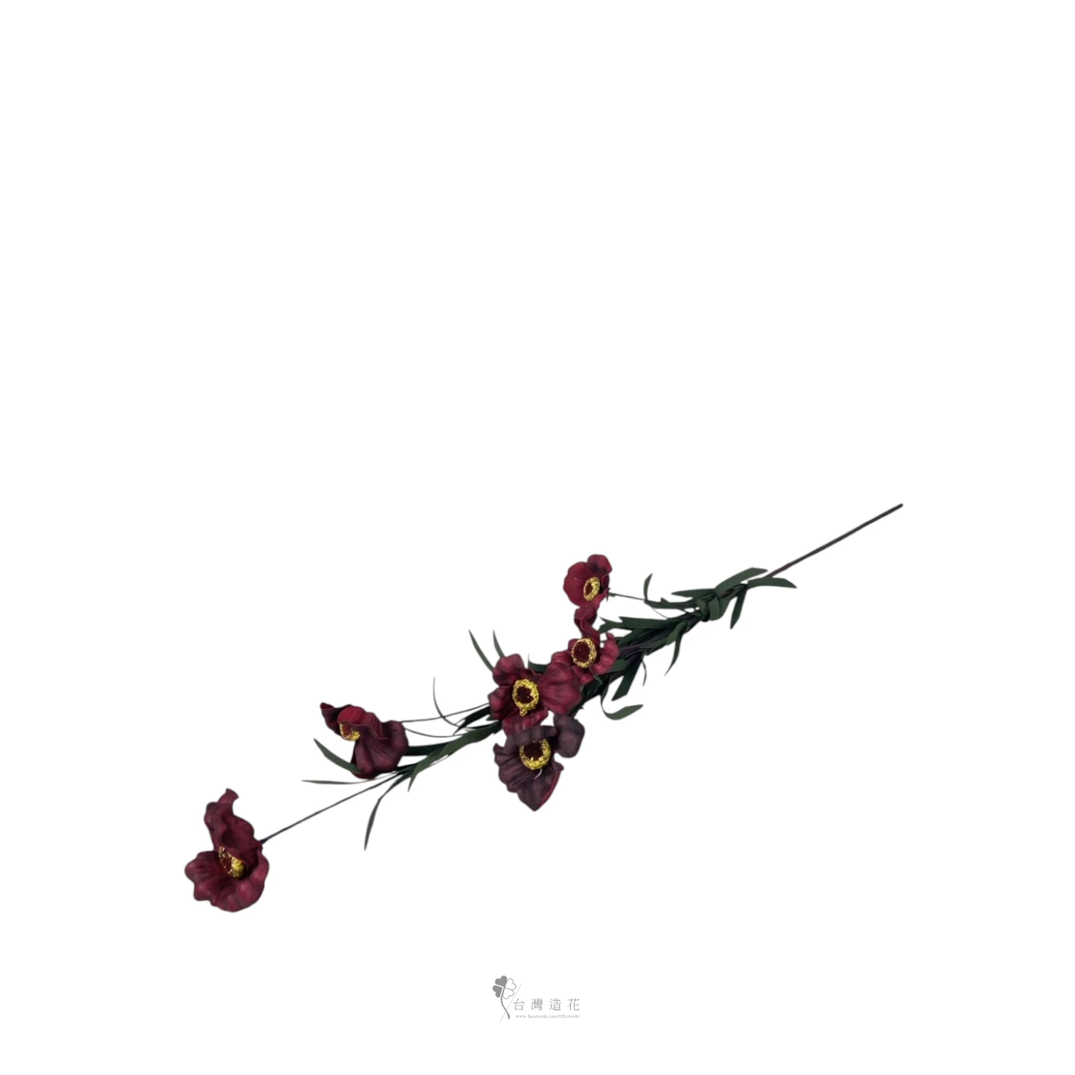 泡棉嬰粟花(深紅)