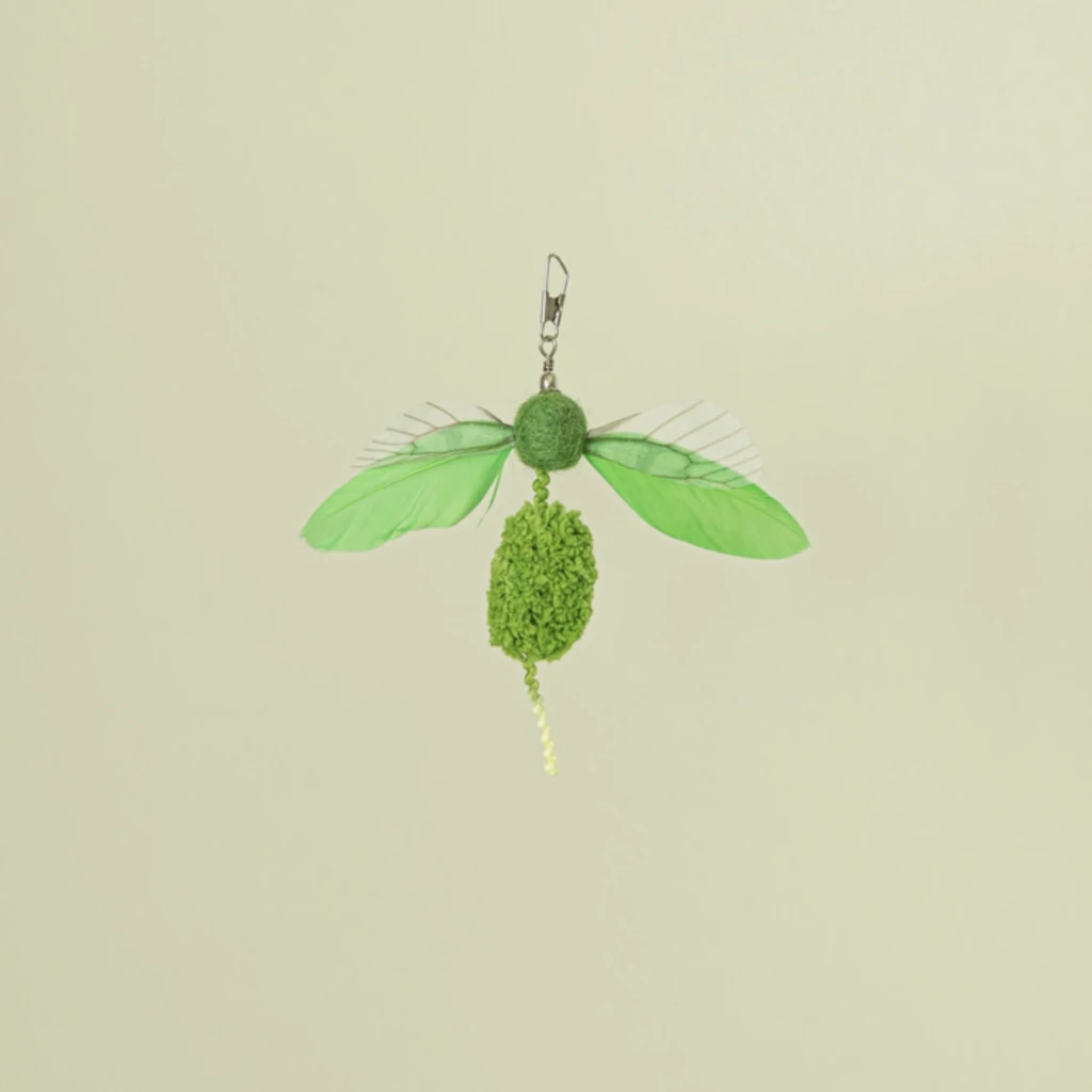 【Fluffy pet】蚱蜢|韓國手工逗貓頭 | Made in Korea