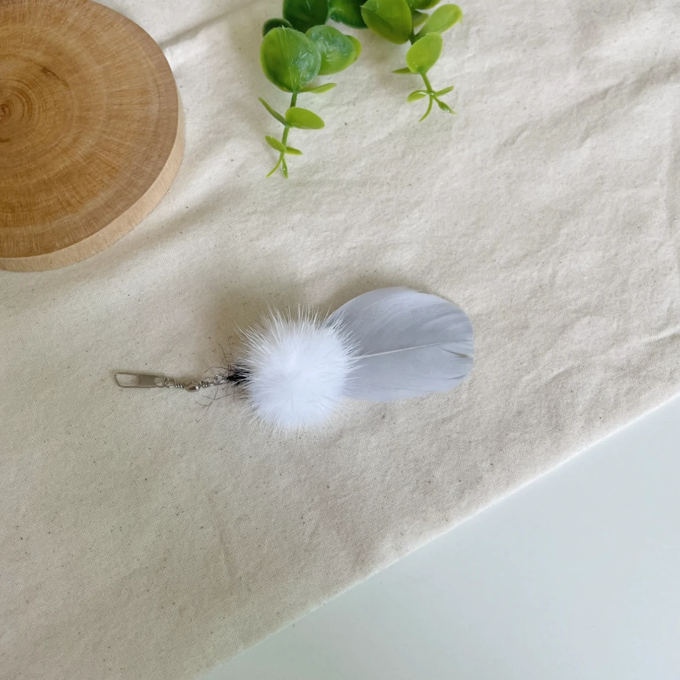 【Moon Rabbit】雪球精靈｜手工逗貓頭｜Made in Korea