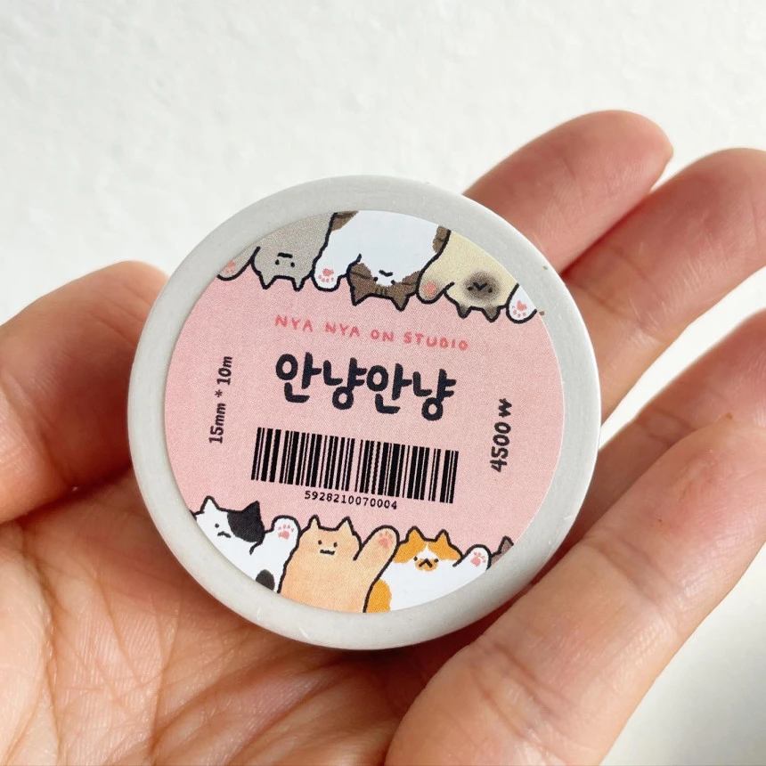 【Nya Nya On】再見喵喵紙膠帶｜Made in Korea