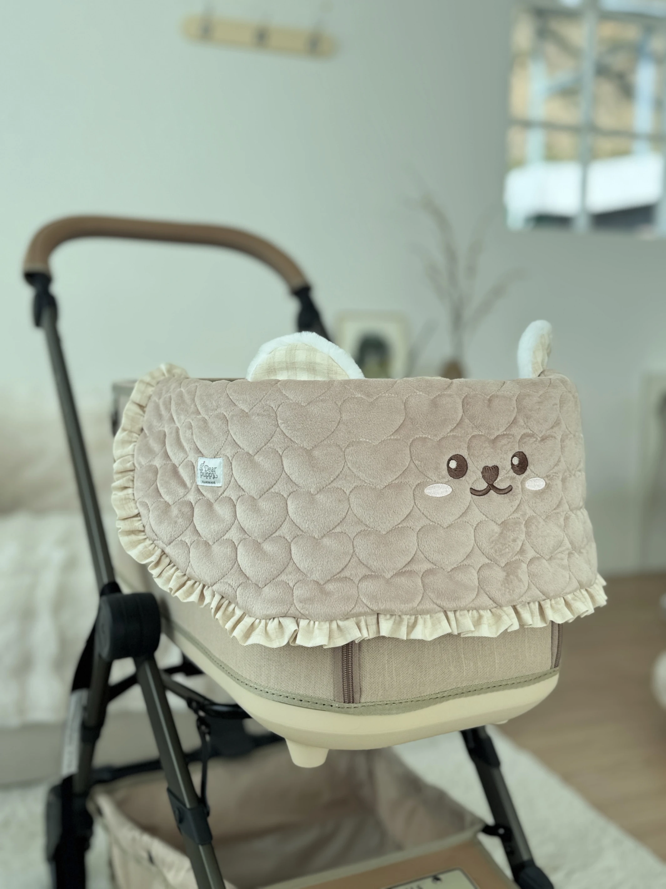 【Dear Puppy】公主風一體成型雙面推車座墊｜Made in Korea