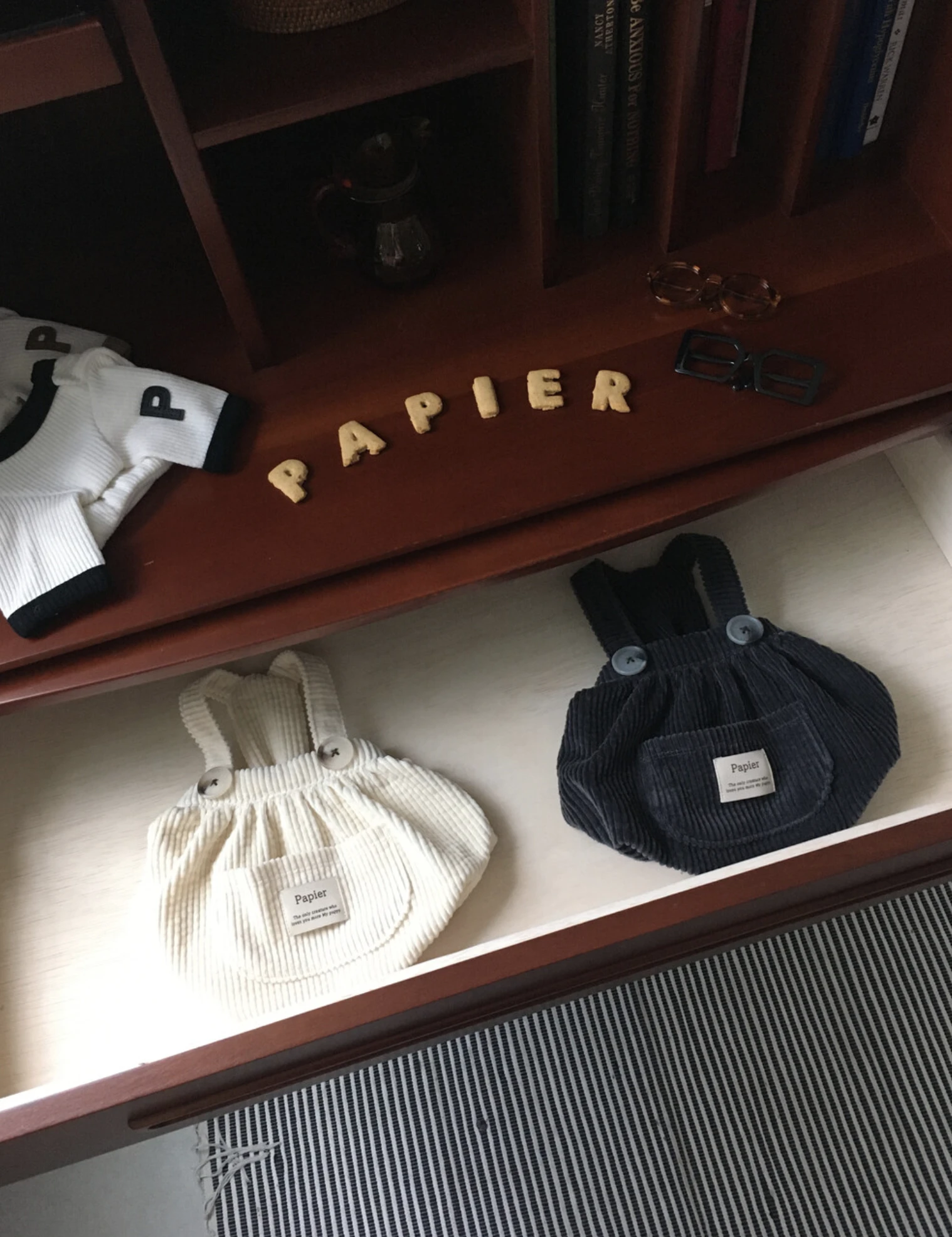 【Papier】燈芯絨寵物泡泡上衣 | Made in Korea