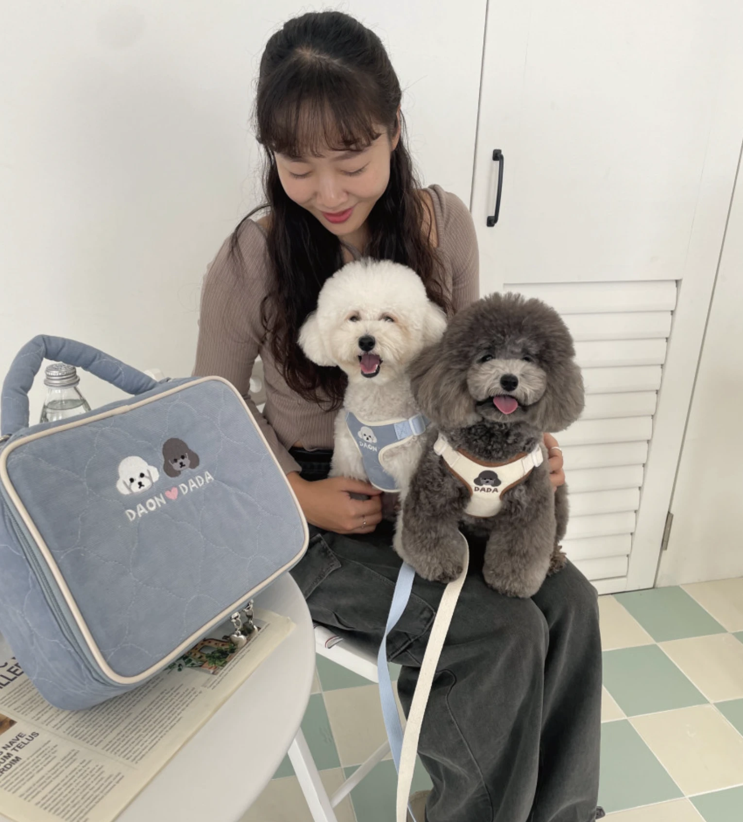 【Olidog】韓國KUMO客製刺繡外出袋｜Made in Korea
