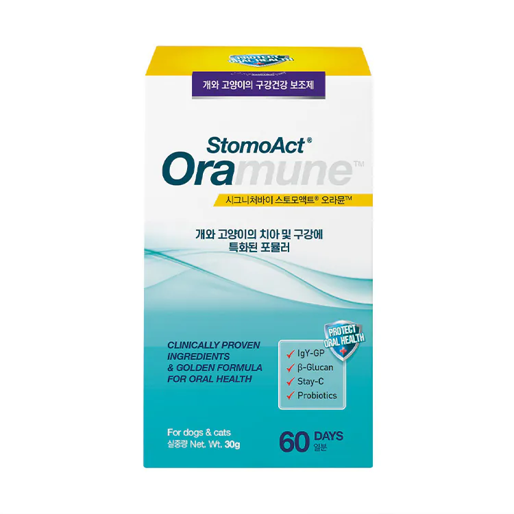 【Signatureby】Oramune 顧齒樂潔牙保健粉30g 貓狗適用｜Made in Korea