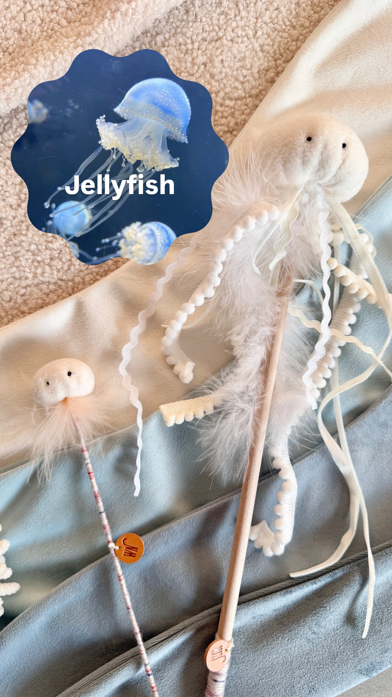 【Wetnose】Mini Jellyfish·微型水母逗貓棒｜海洋系列｜Made in Korea