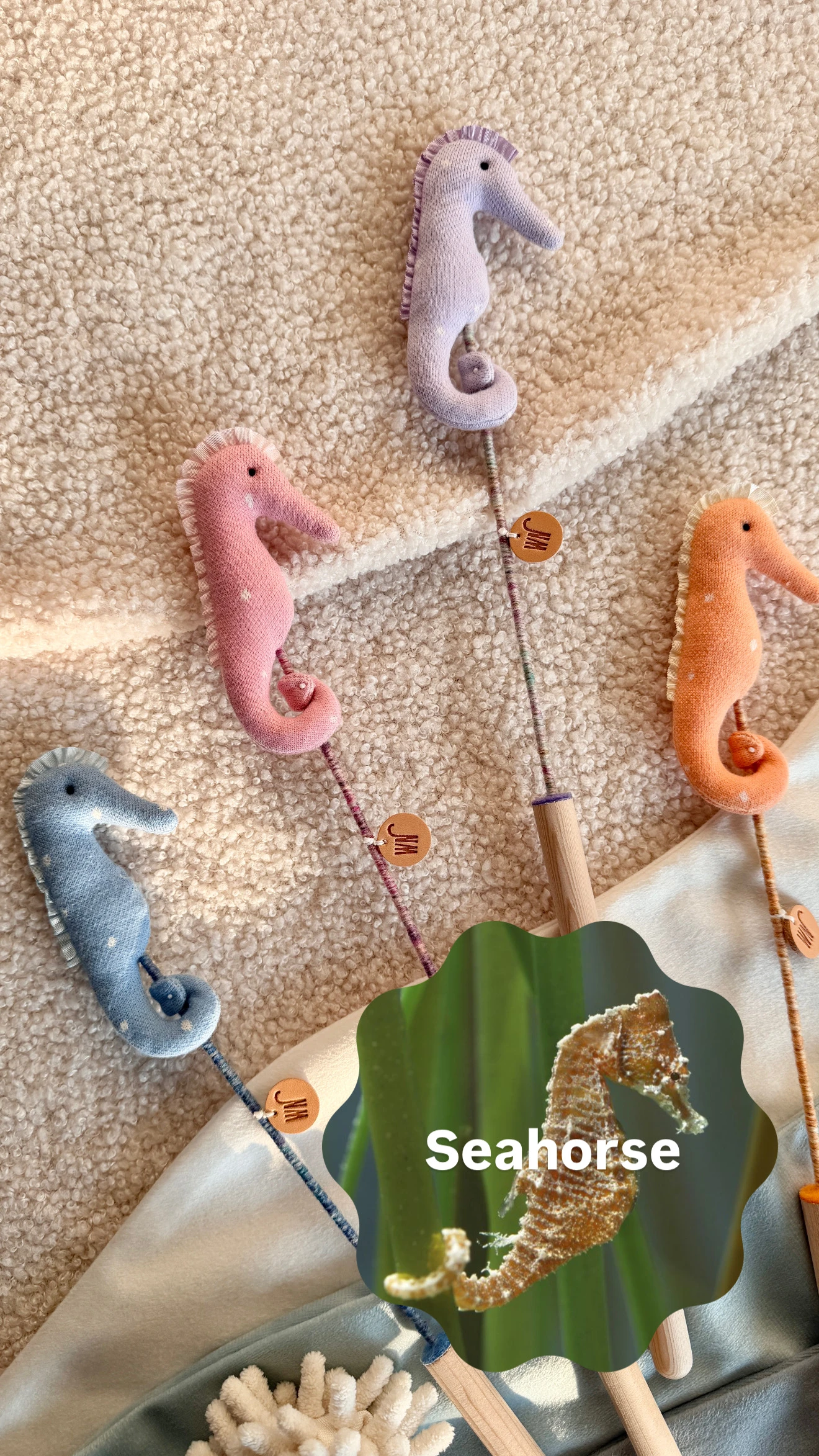 【Wetnose】Mini Seahorse·小海馬逗貓棒｜海洋系列｜Made in Korea