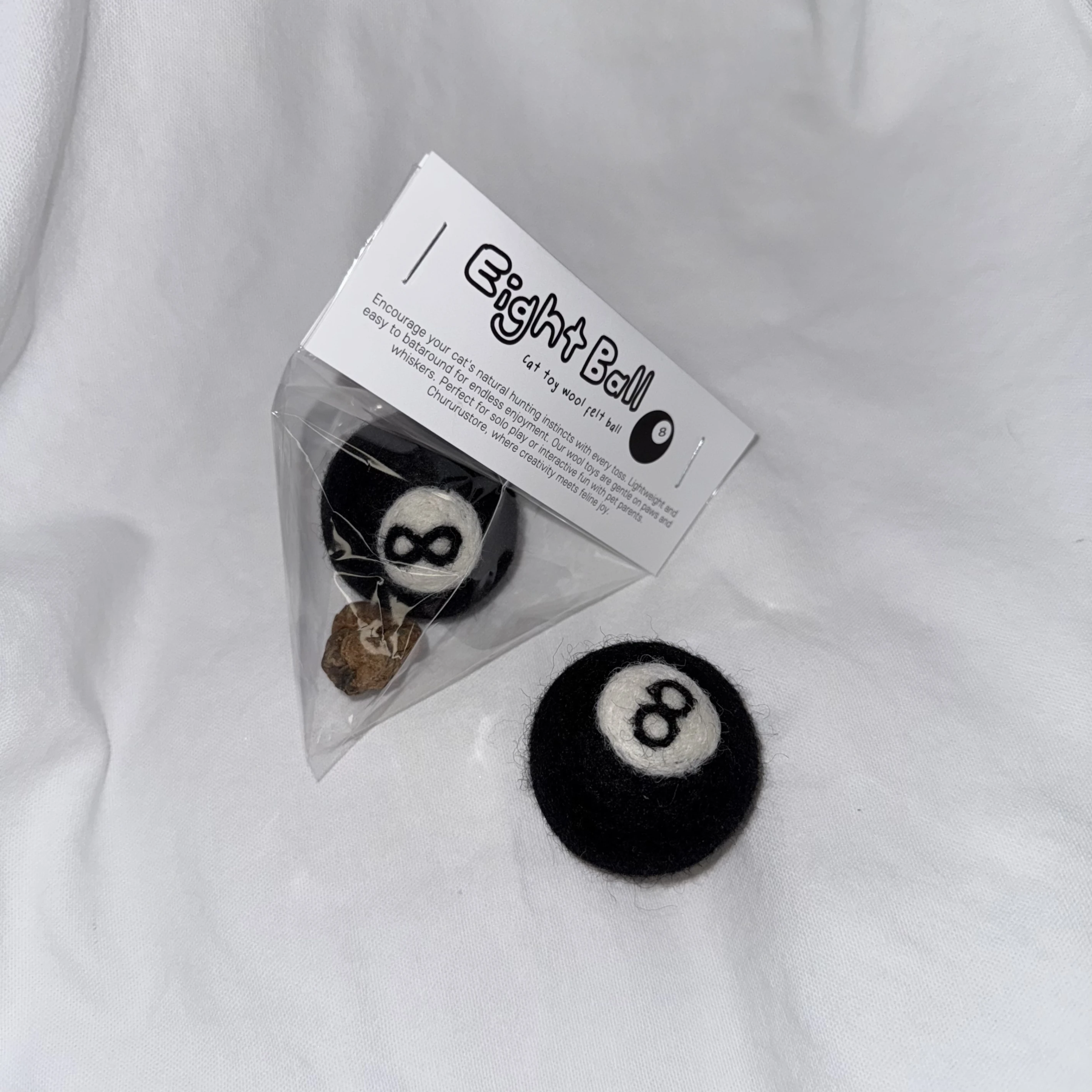 【Chururu Store】8號球｜手工逗貓頭｜Made in Korea