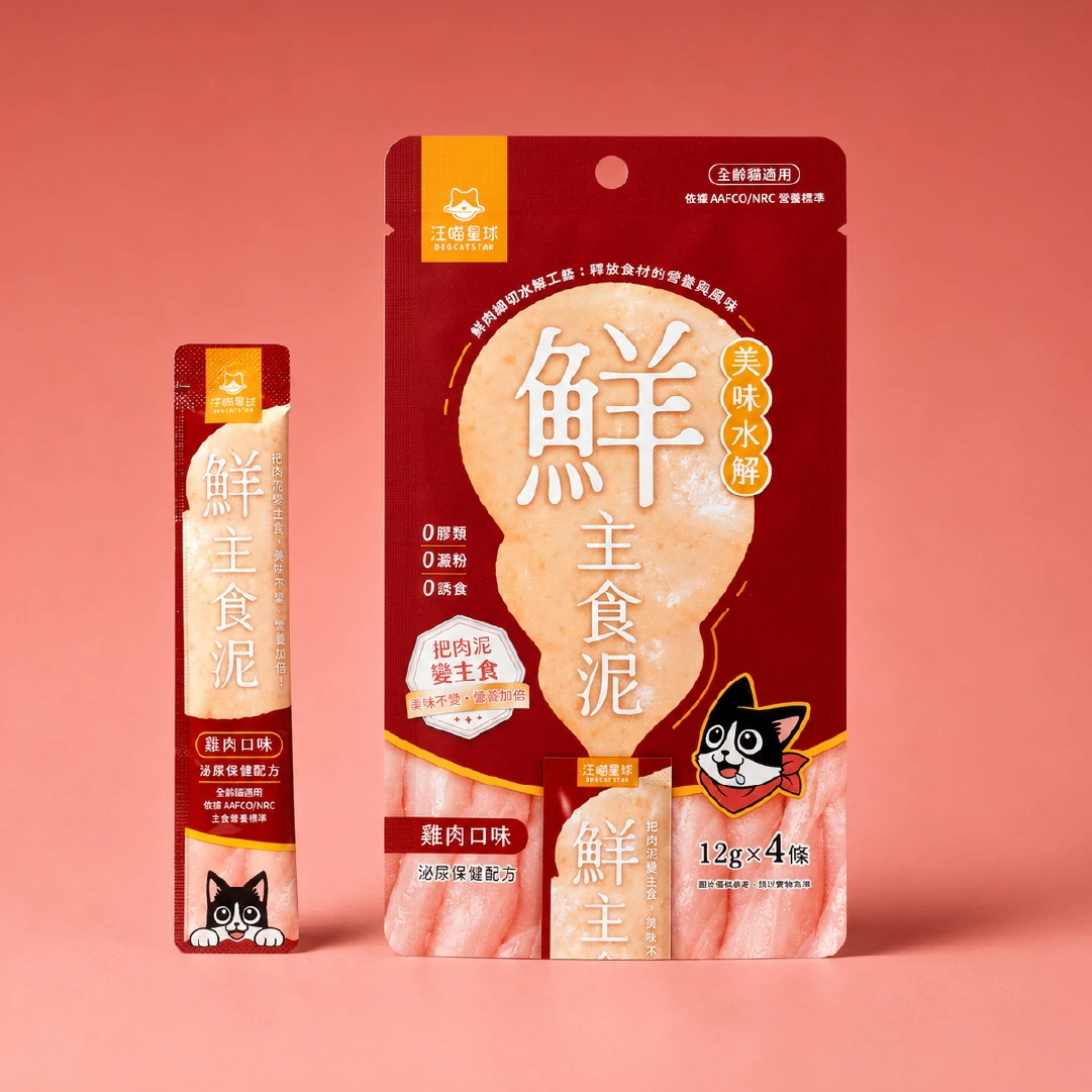 【汪喵星球】美味水解鮮雞肉主食泥(貓咪)