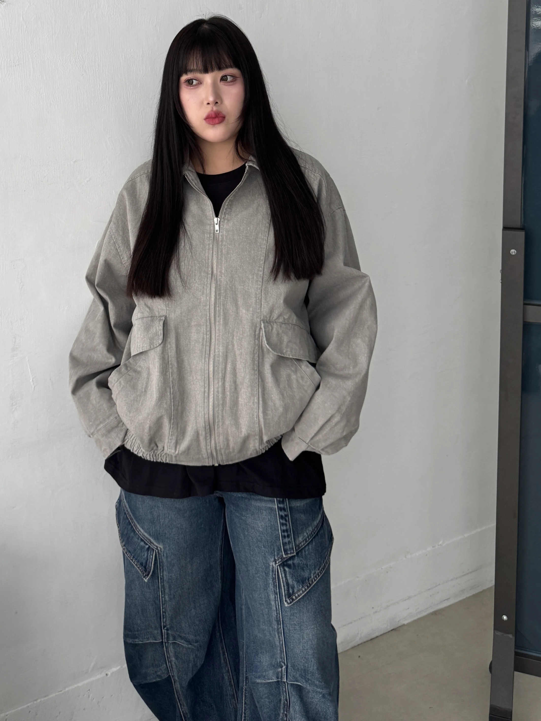 𝘔𝘪𝘴𝘴.𝘉𝘦𝘭𝘭𝘢.韓街感 OVERSIZE洗水外套85230
