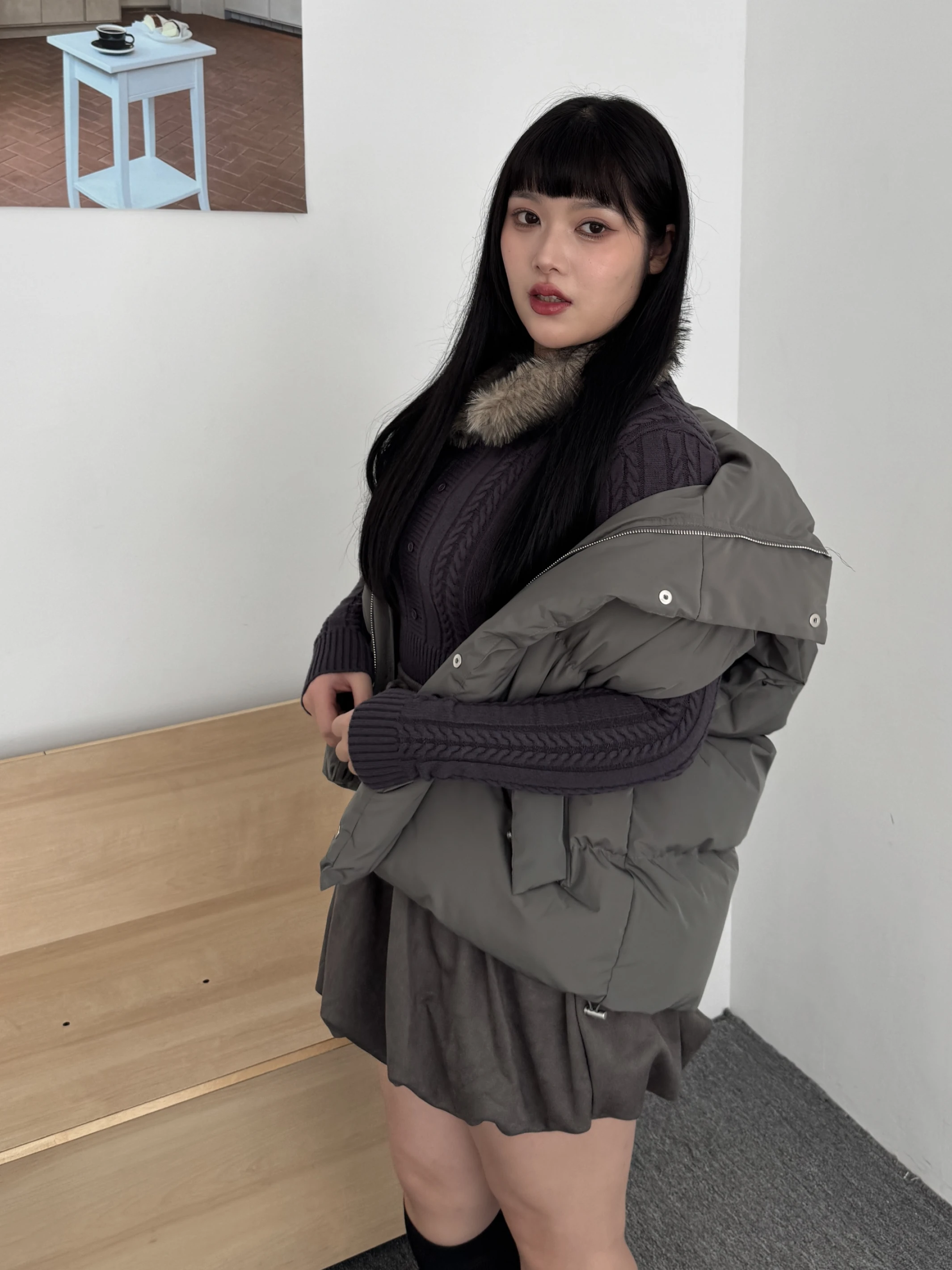 𝘔𝘪𝘴𝘴.𝘉𝘦𝘭𝘭𝘢.莫蘭迪色系羽絨背心808