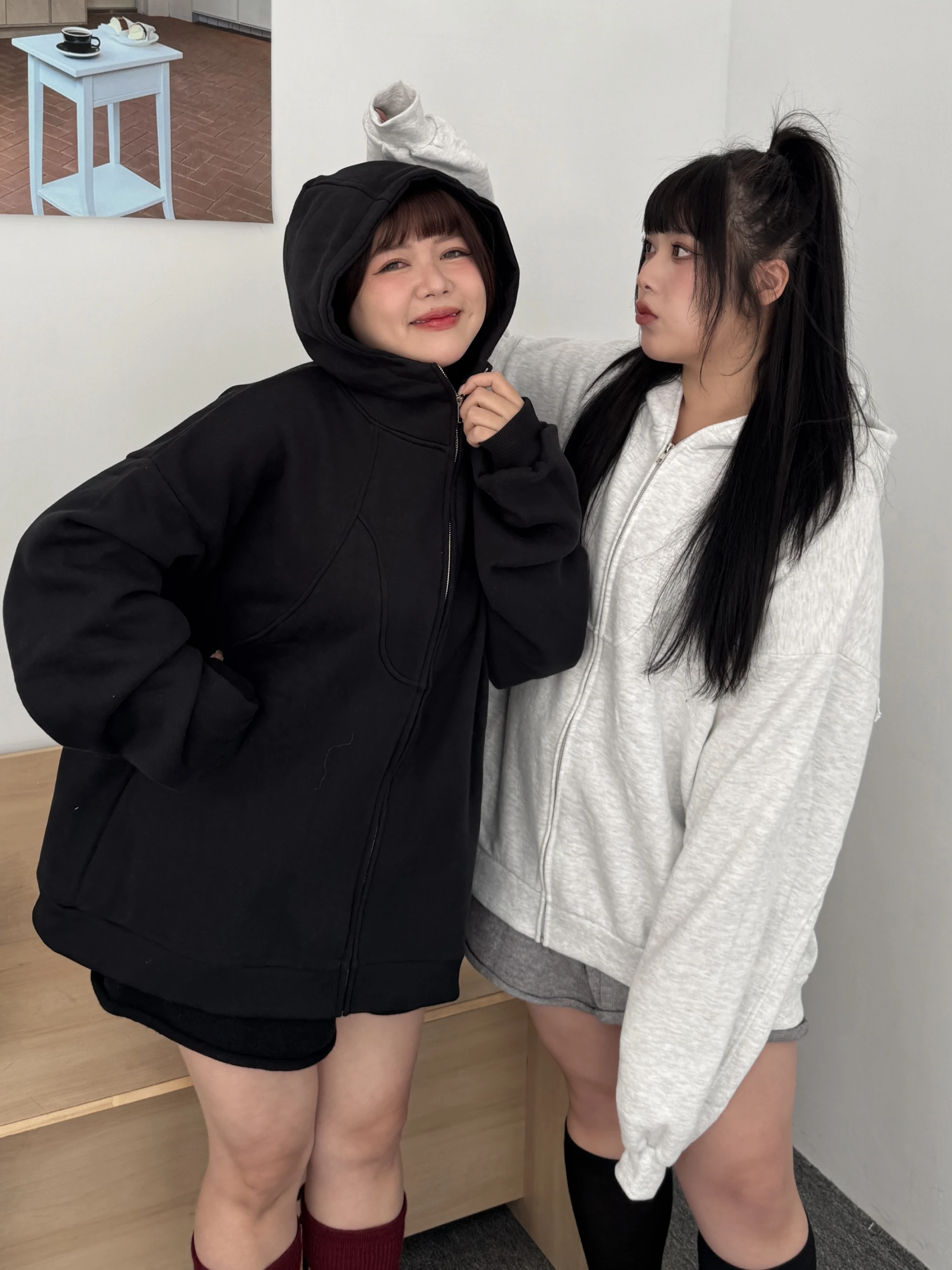 𝘔𝘪𝘴𝘴.𝘉𝘦𝘭𝘭𝘢.Oversized日常休閒磨毛外套