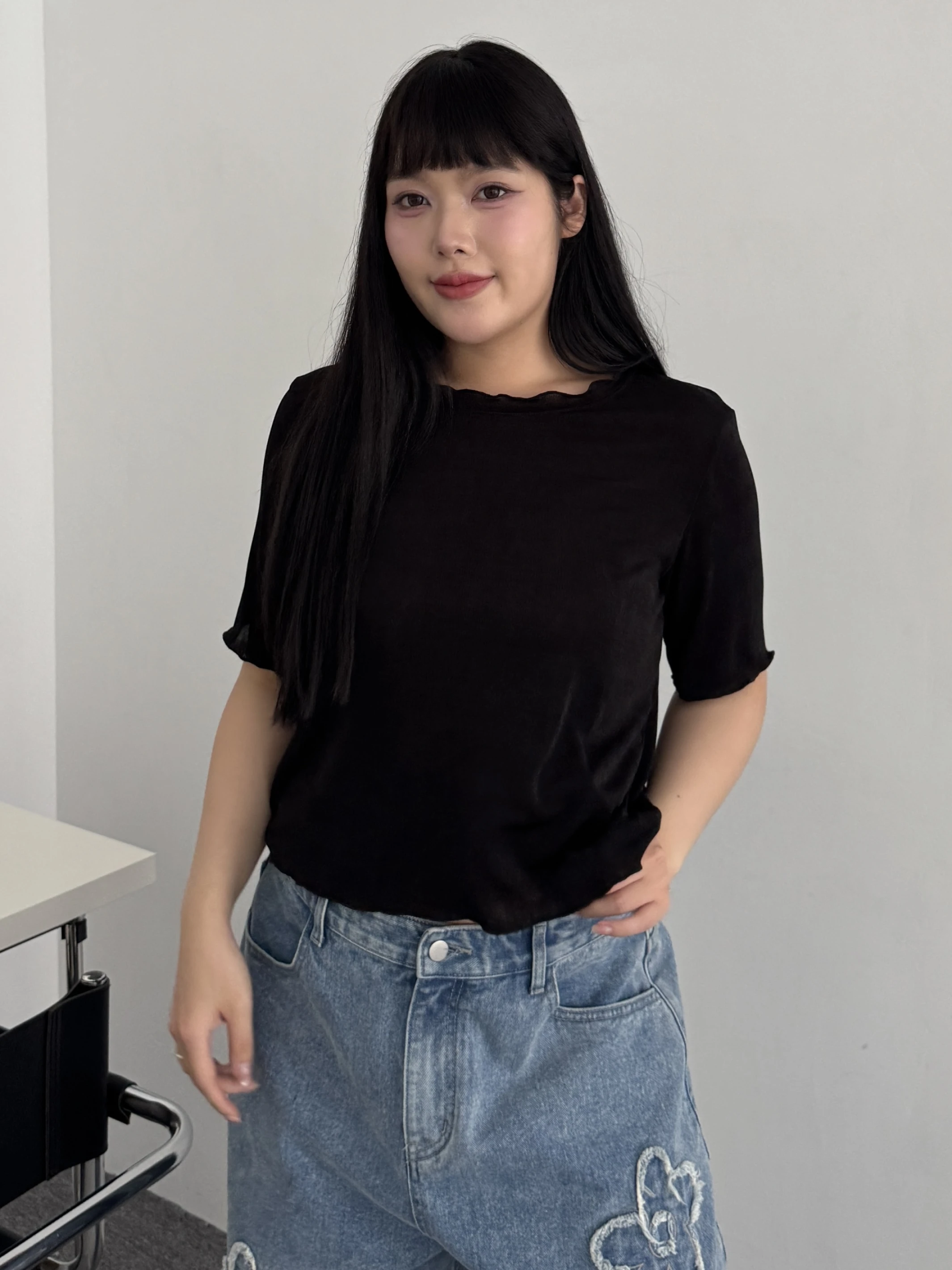 𝘔𝘪𝘴𝘴.𝘉𝘦𝘭𝘭𝘢.QQ果凍感短袖上衣2515-15