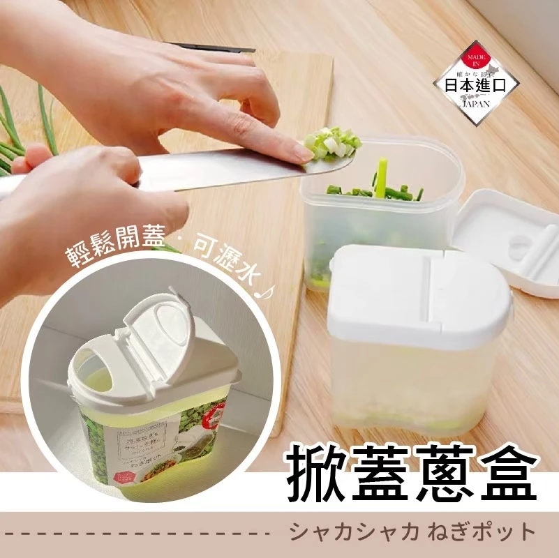 日本製掀蓋蔥盒