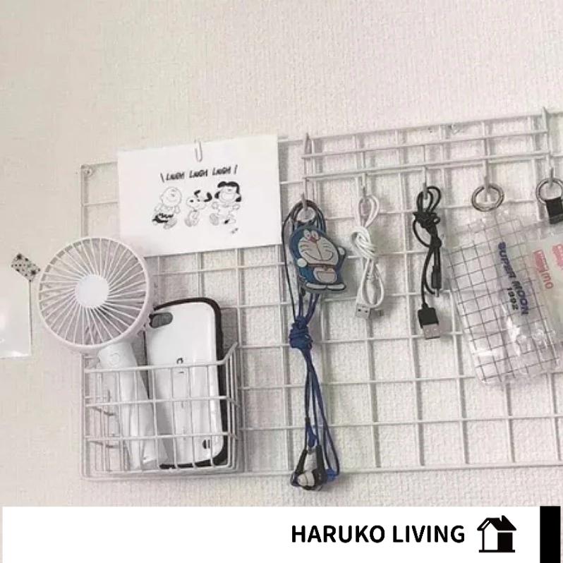 【春子家】日本 網格 井網 網格片 鐵網片 方格網 照片牆 萬用平面網 網片置物架 平面網片格子網片鐵架配件 外送箱網格