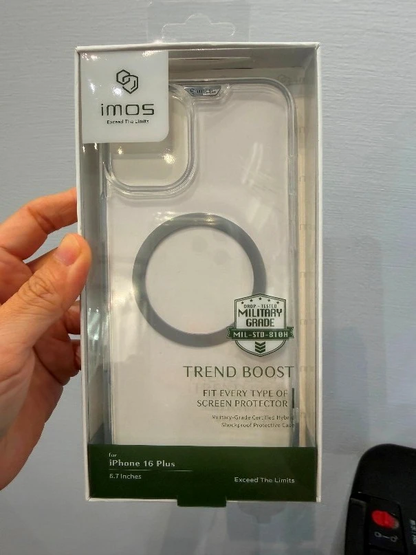 iMos CASE 耐衝擊軍規保護殼(透明) iPhone 16 Plus