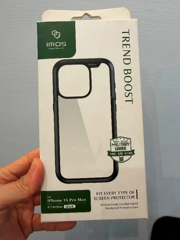 iMos CASE 耐衝擊軍規保護殼(黑) iPhone 15 Pro Max