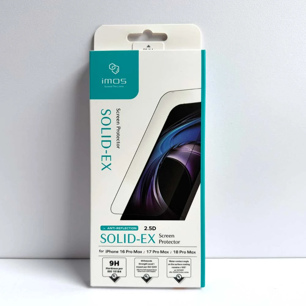 imos AR低反光玻璃貼 (2.5D黑邊) iPhone系列